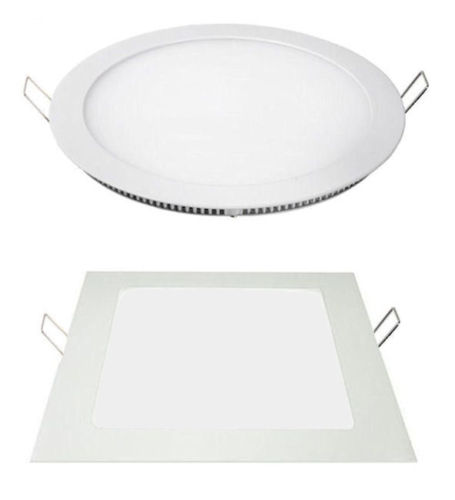 Dettagli su faro faretto led pannello slim 3w 6w 12w 18w incasso a molla rotondo quadrato Faretti a incasso a led